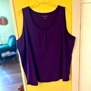 4X purple tank top